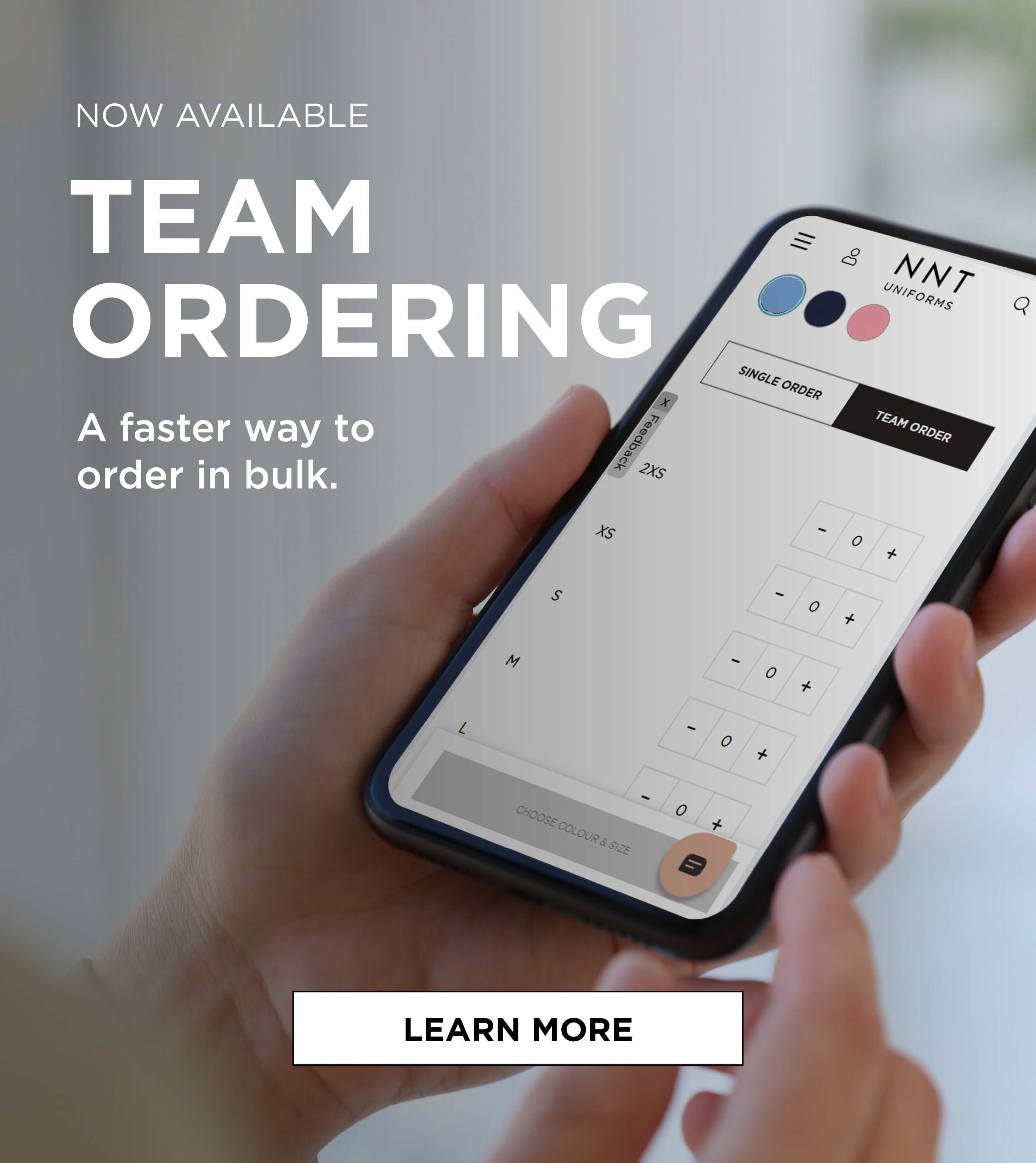 Team Ordering - a faster way to order in bulk