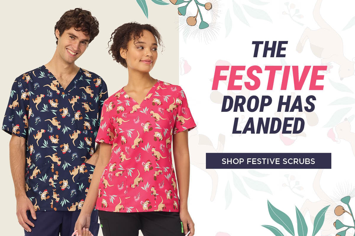 The Festive Drop Has Landed - Shop Festive Scrub Tops