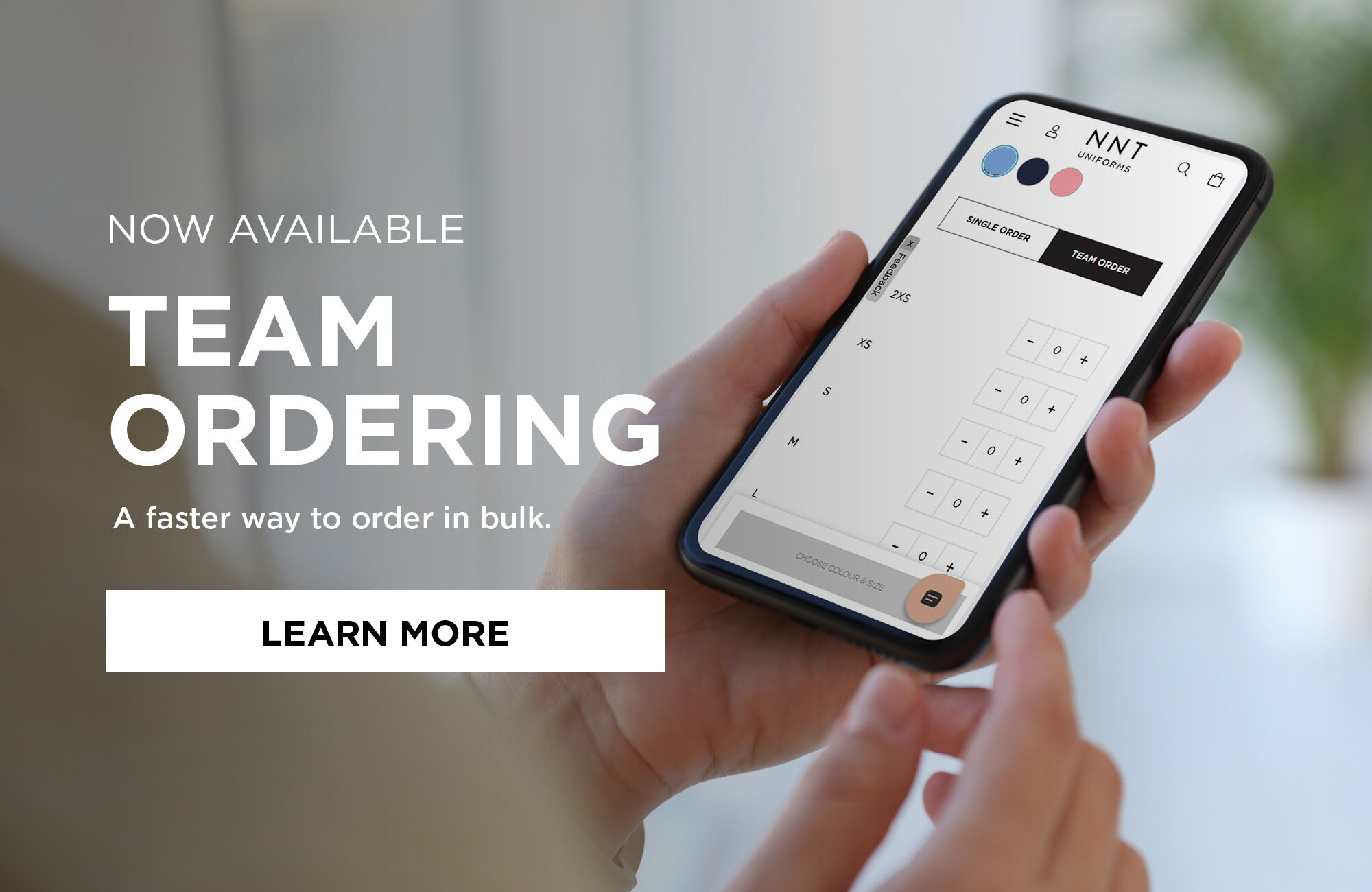 Team Ordering - a faster way to order in bulk