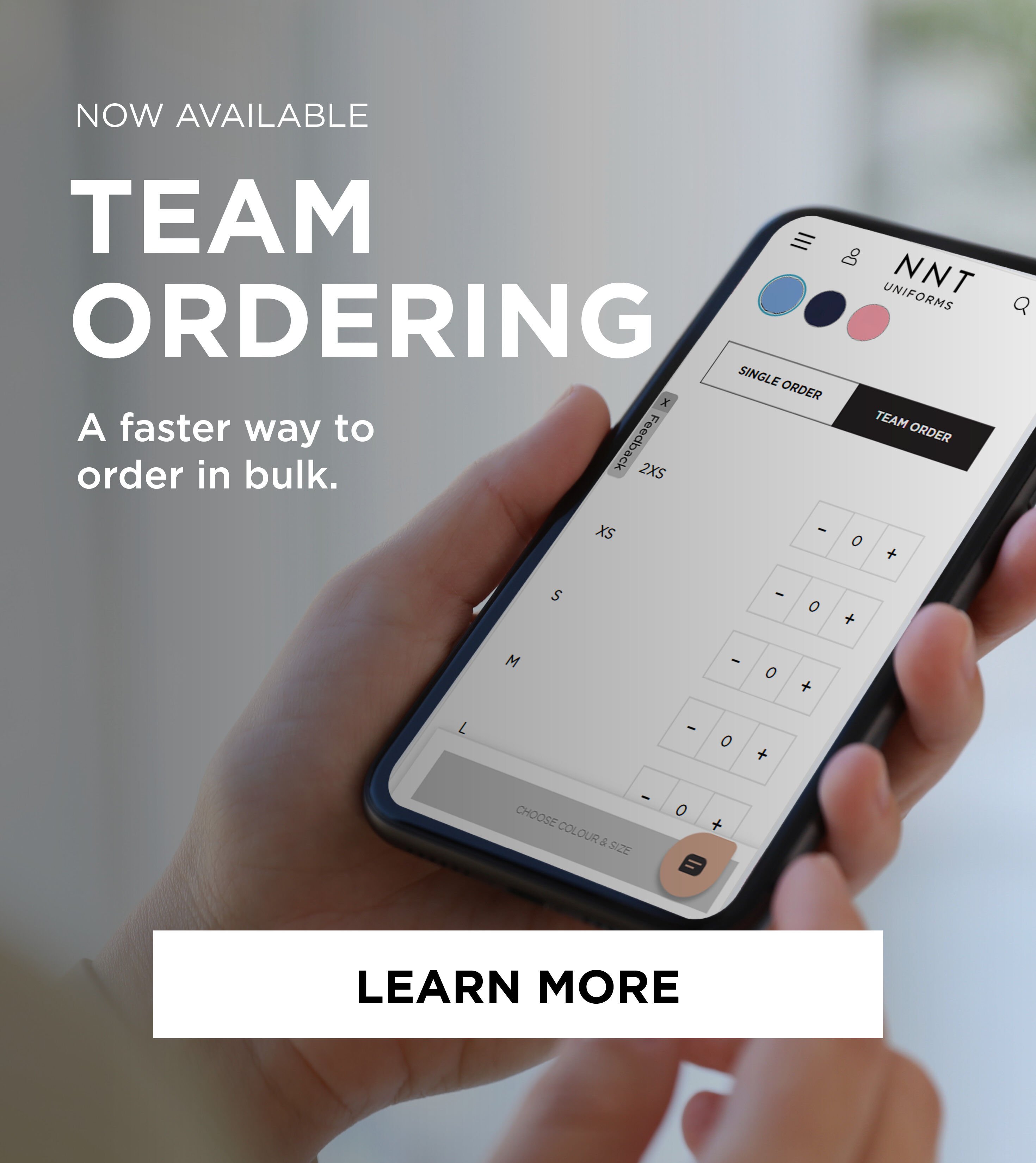 Team Ordering - a faster way to order in bulk