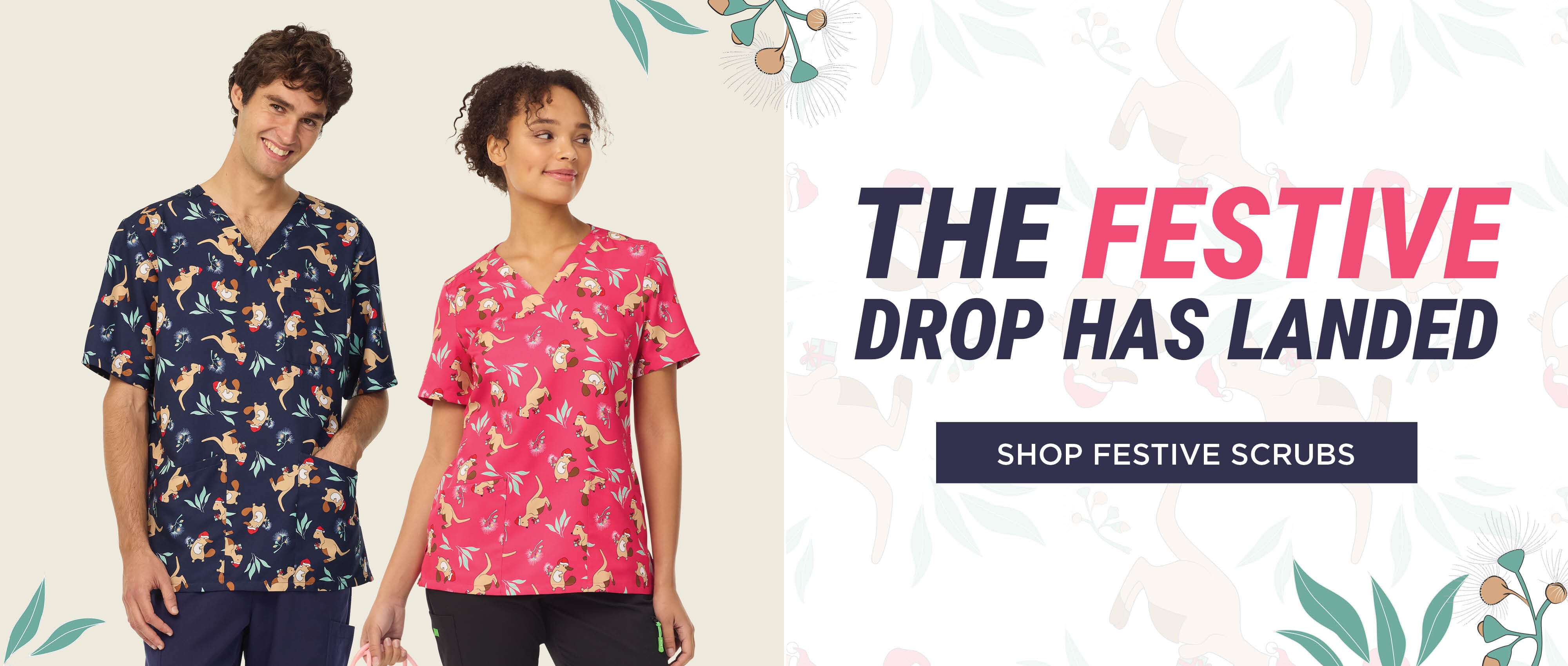 Shop the 2026 limited-edition festive scrub top