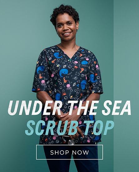 Under the Sea Scrub Top - Shop Now