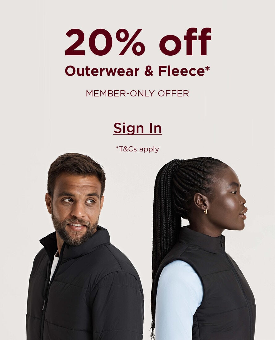 20% off Outerwear & Fleece - Sign Up or Sign In to access this member offer