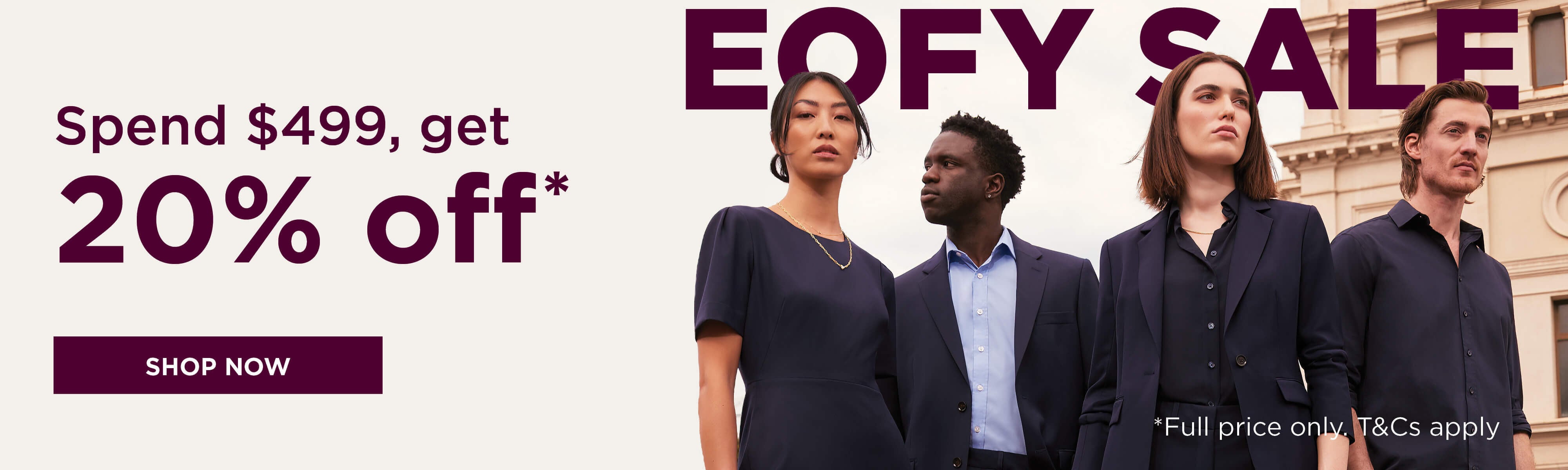 EOFY SALE - Spend $499, get 20% off*