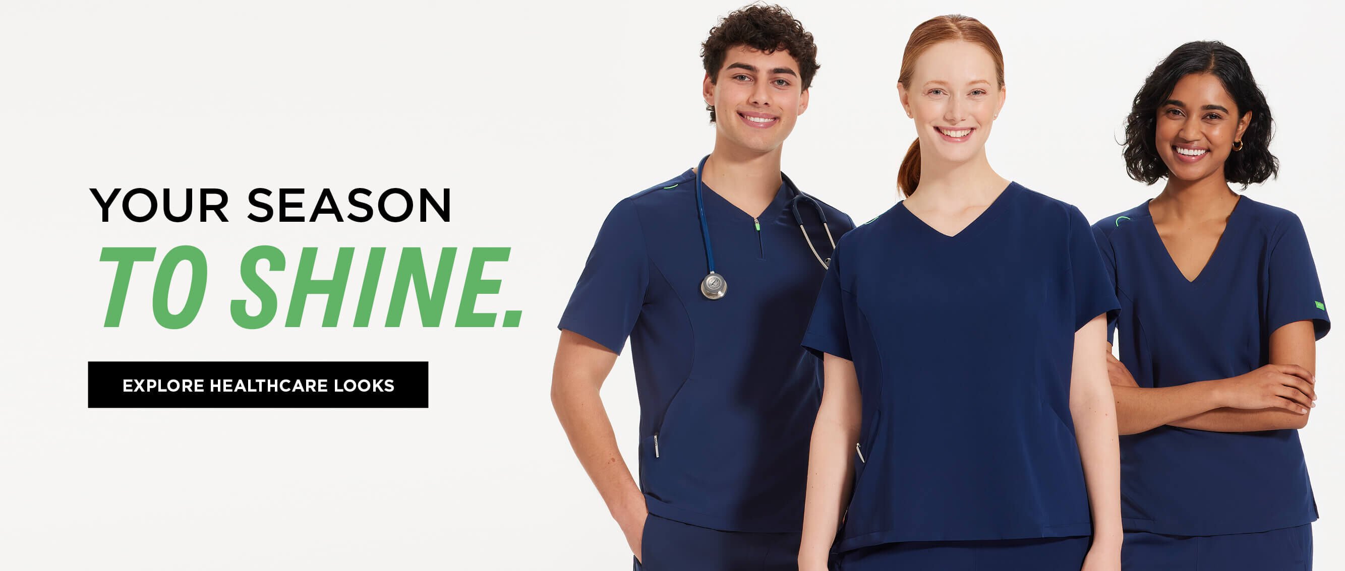 Your season to shine - shop healthcare looks