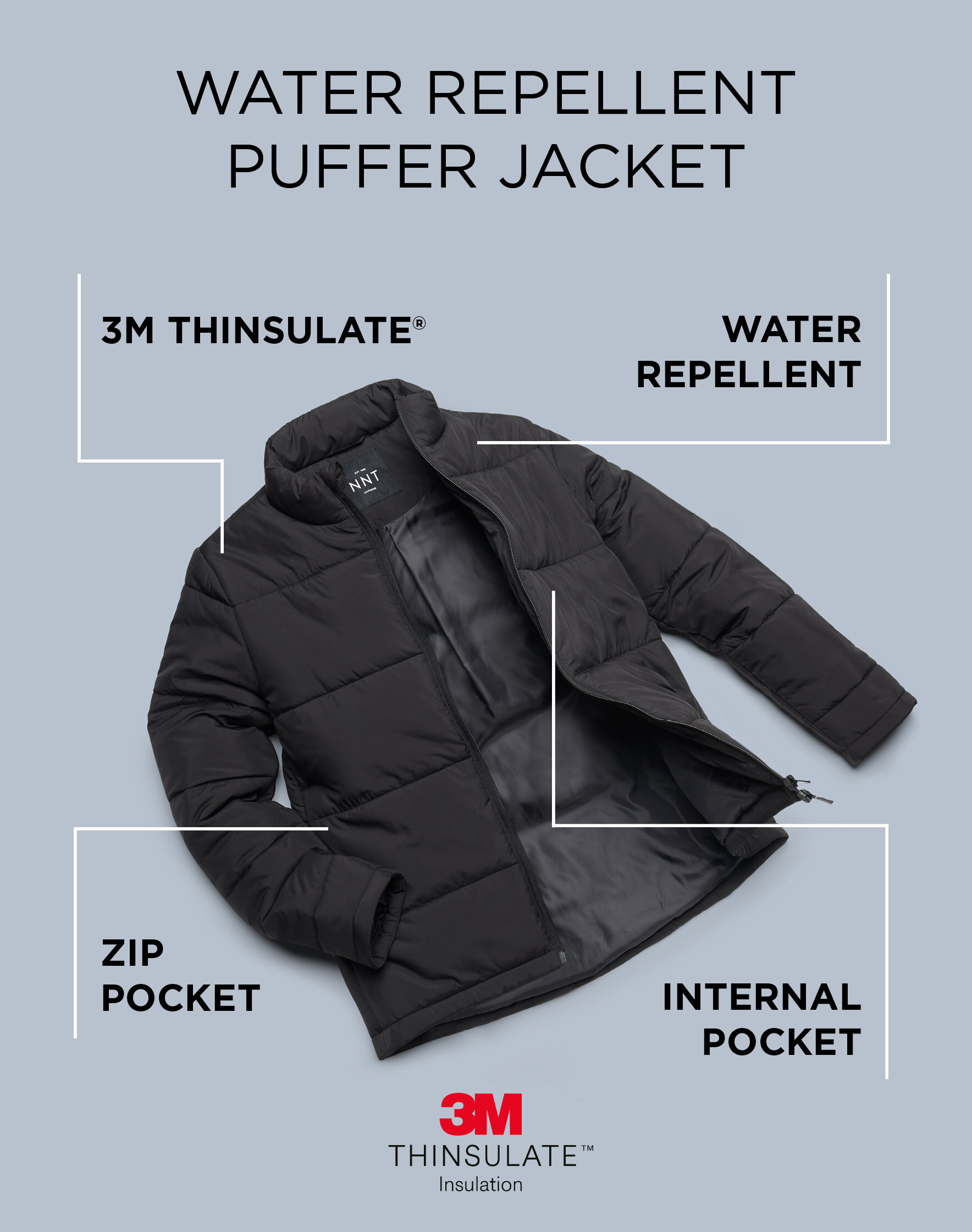 Water Repellent Puffer Jacket