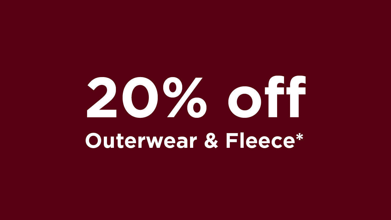 20% off Outerwear & Fleece* - Sign in to shop this member offer!
