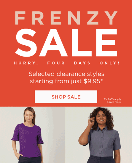Frenzy Sale - 4 days only!