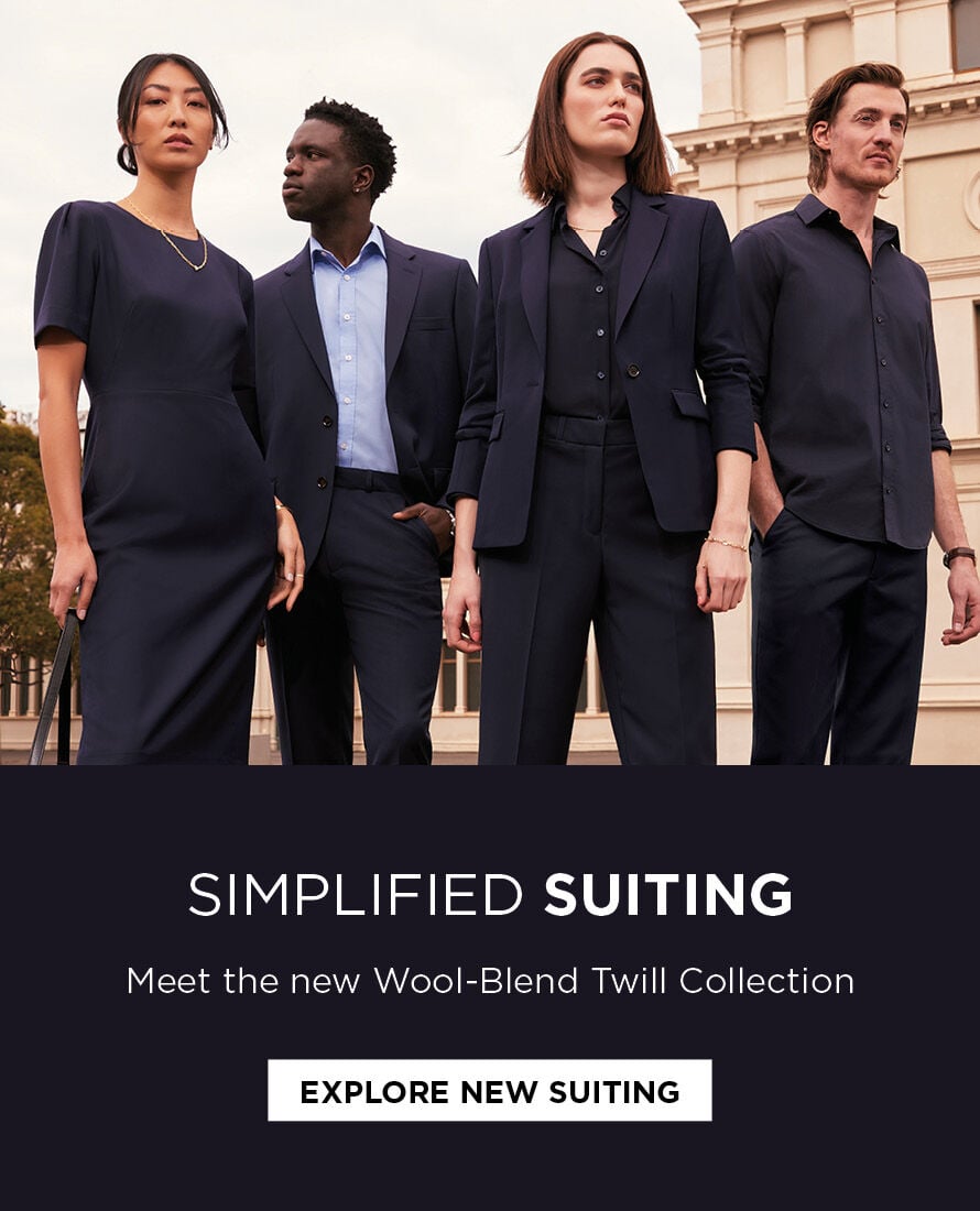 Simplified Suiting - meet the new Wool-Blend Twill Collection
