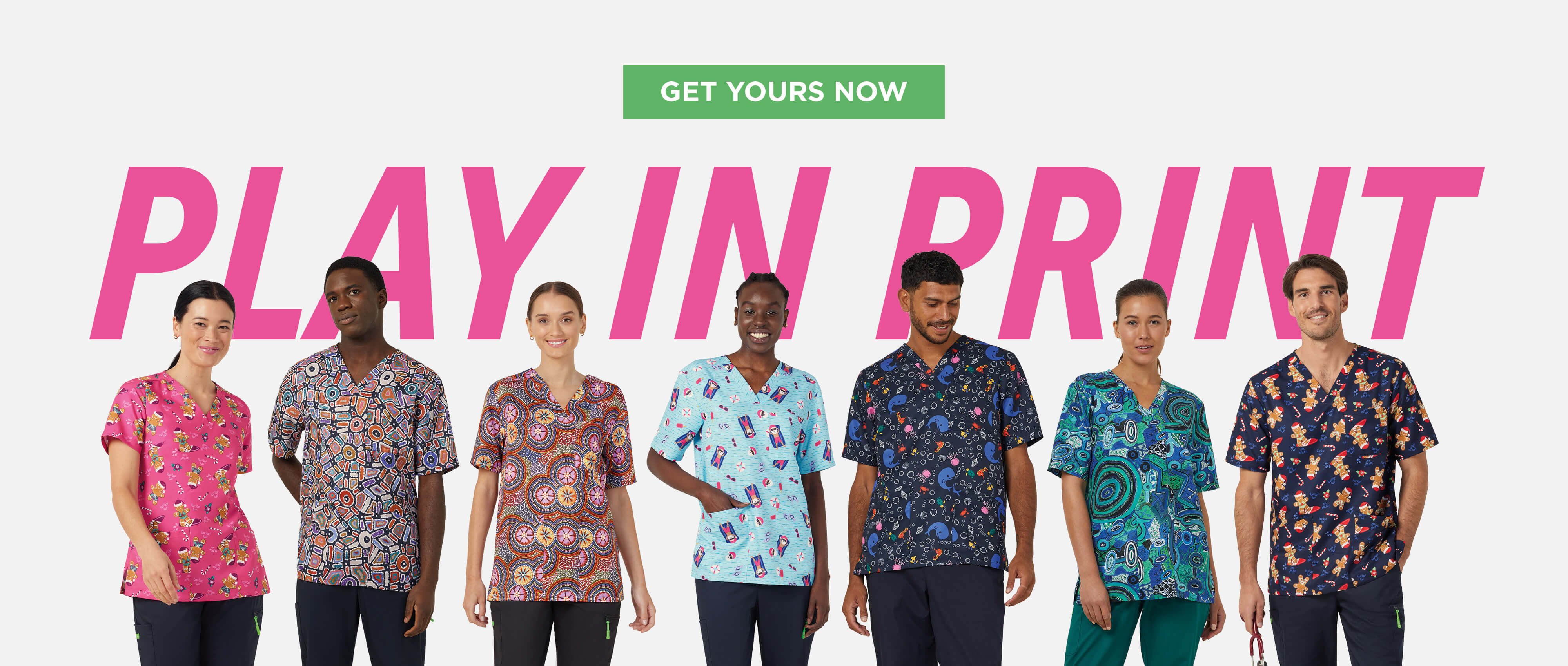 Play in Print - get your printed scrub top now