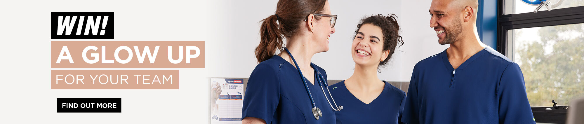 Enter now to win a glow up for you and your team!