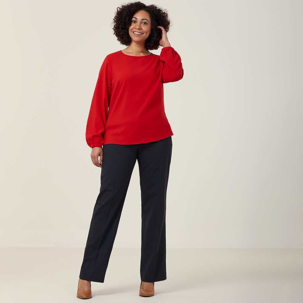 Heavy Stretch Georgette Long Sleeve Blouse