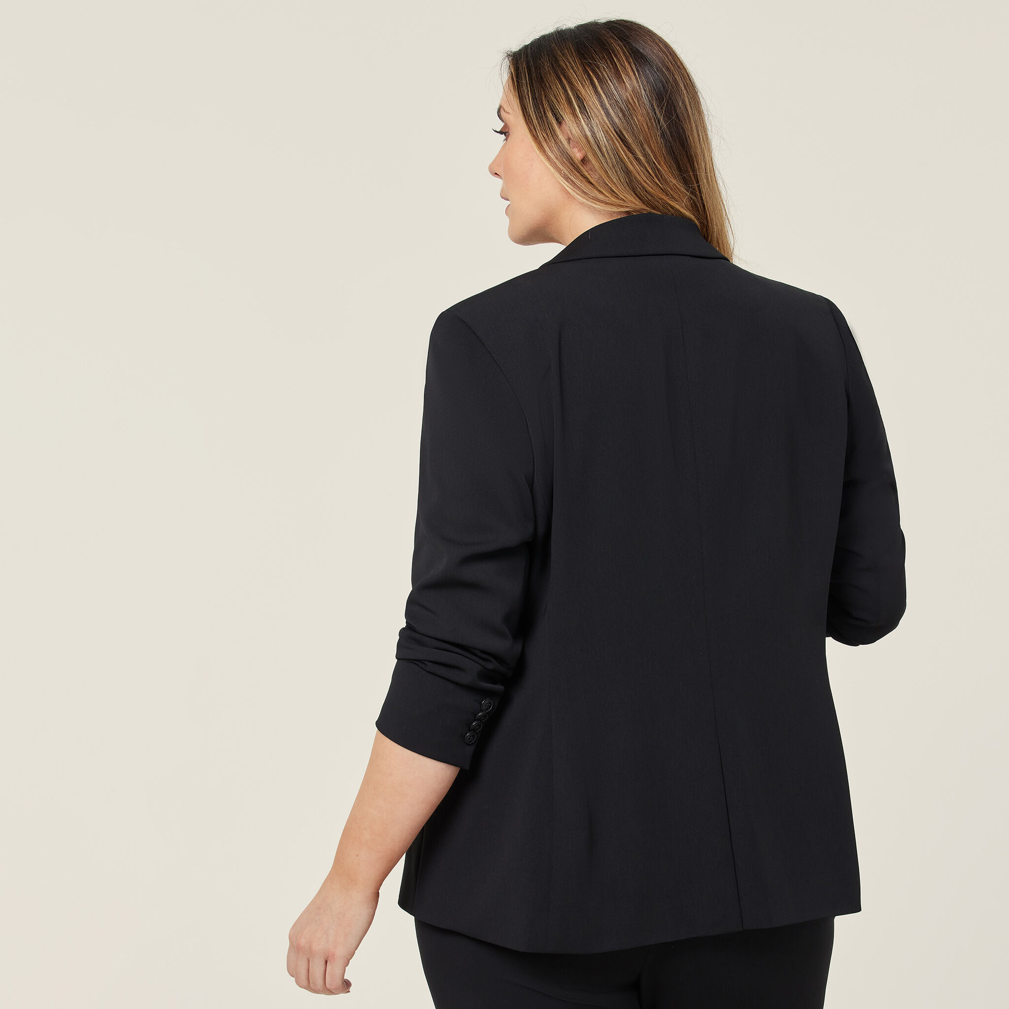 Longline crepe jacket store
