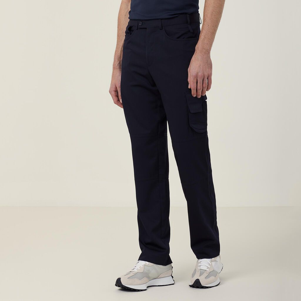 Poly Viscose Gaberdine Flex Waist Cargo Pant