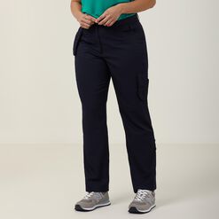Poly Viscose Gaberdine Flex Waist Cargo Pant