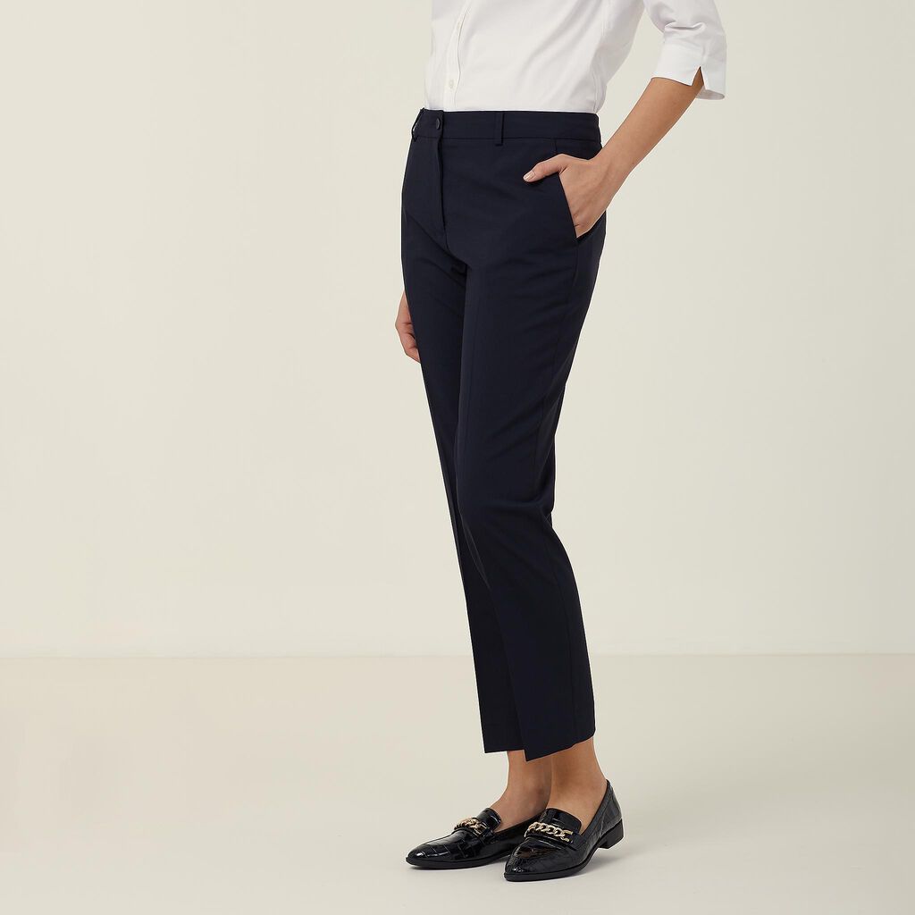 Stretch Wool Blend Slimline Pant