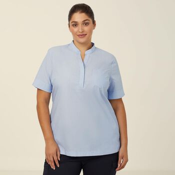 Poly Cotton End On End Short Sleeve Tunic