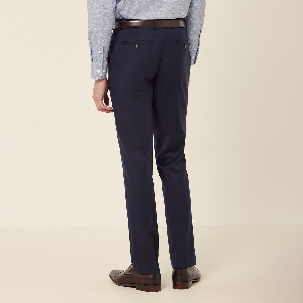 Wool Blend Twill Secret Waist Tailored Pant