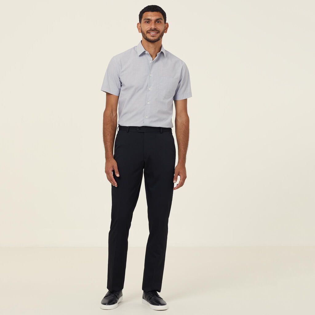 Poly Cotton End On End Short Sleeve Shirt