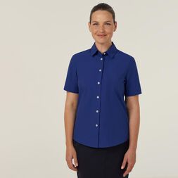 Poly Cotton End On End Short Sleeve Shirt