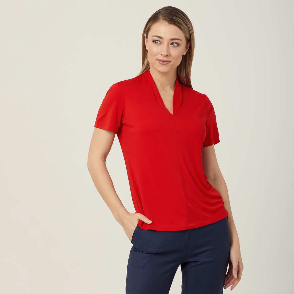 Matt Jersey V-Neck Top