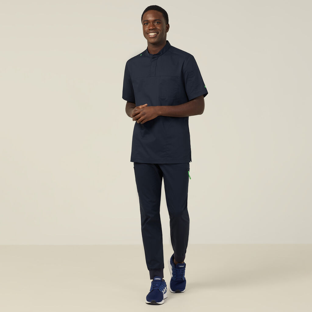 Next-Gen Antibacterial Active Doherty Mandarin Collar Scrub Top