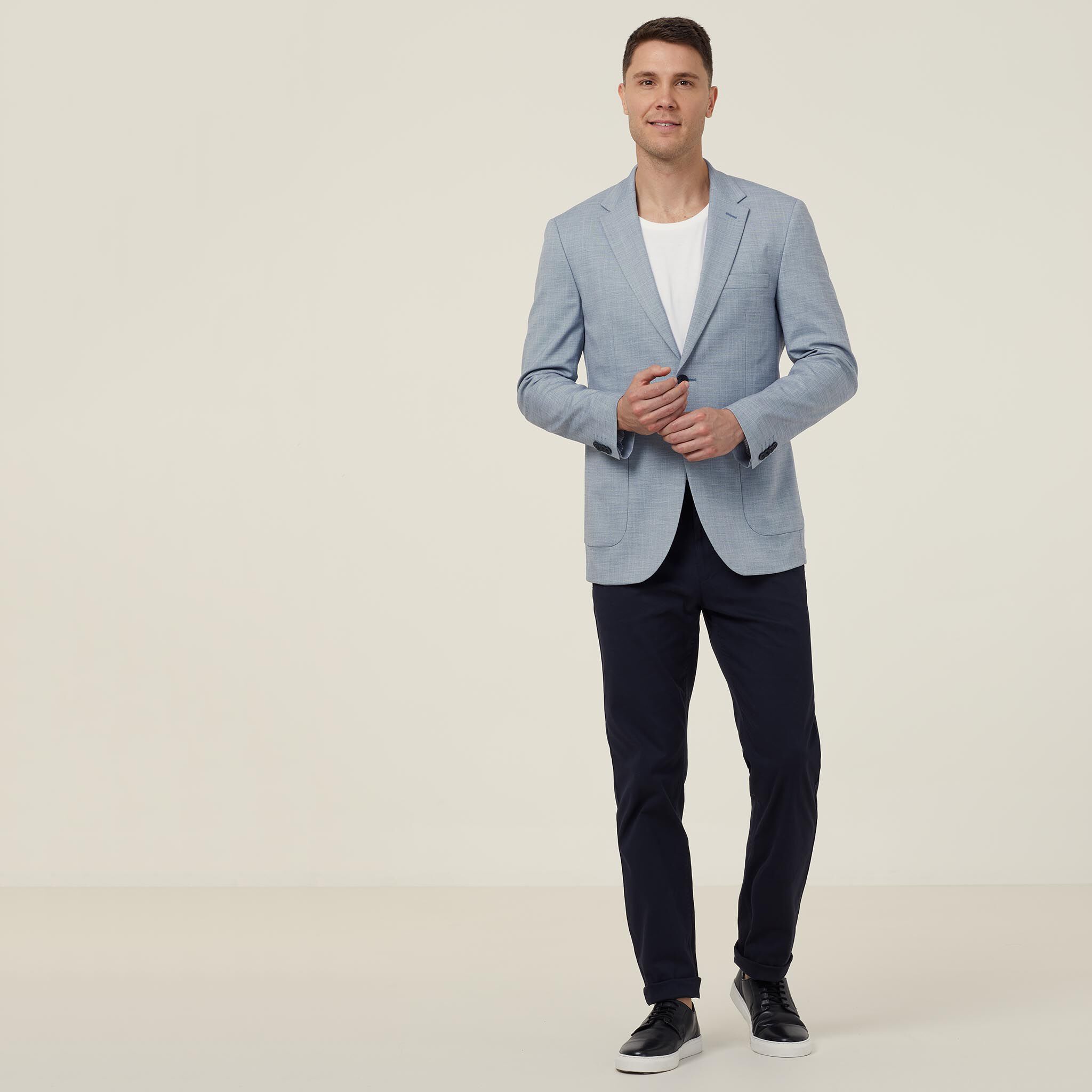 Linen Look Half Lined Jacket