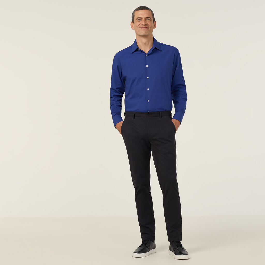 Poly Cotton End On End Long Sleeve Shirt