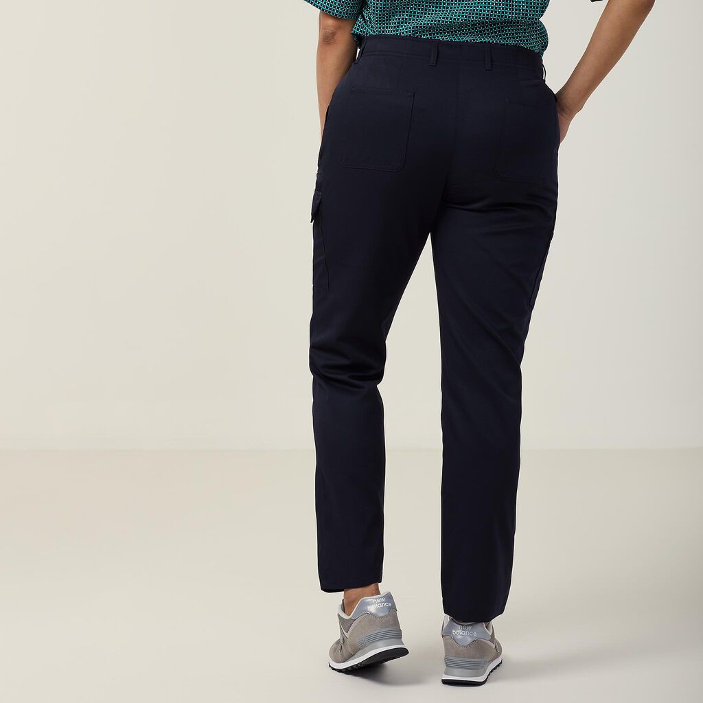 Poly Viscose Gaberdine Flex Waist Slim Pant