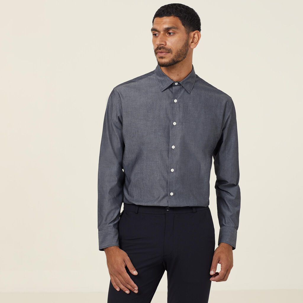 Long Sleeve Chambray Shirt