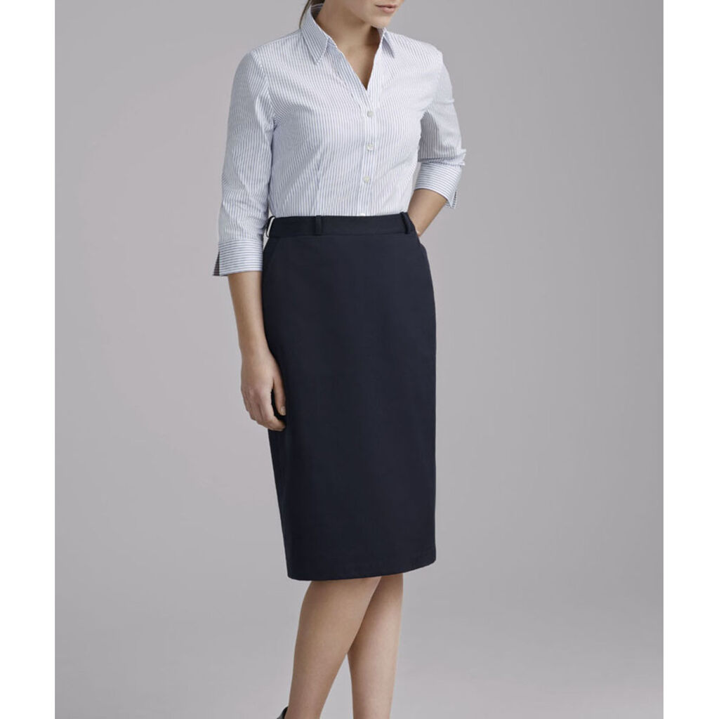 P/V Gaberdine Secret Waist Skirt