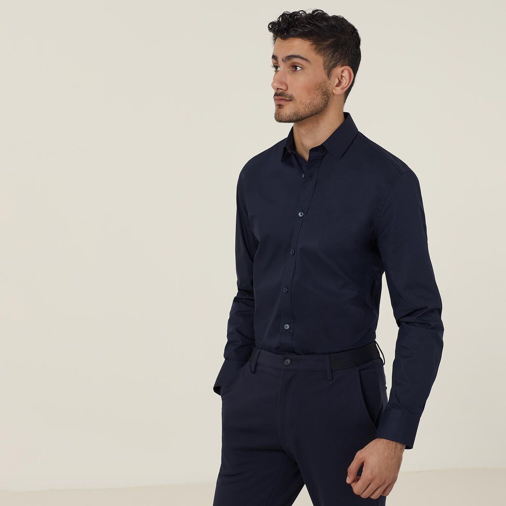 Avignon Stretch Long Sleeve Slim Shirt