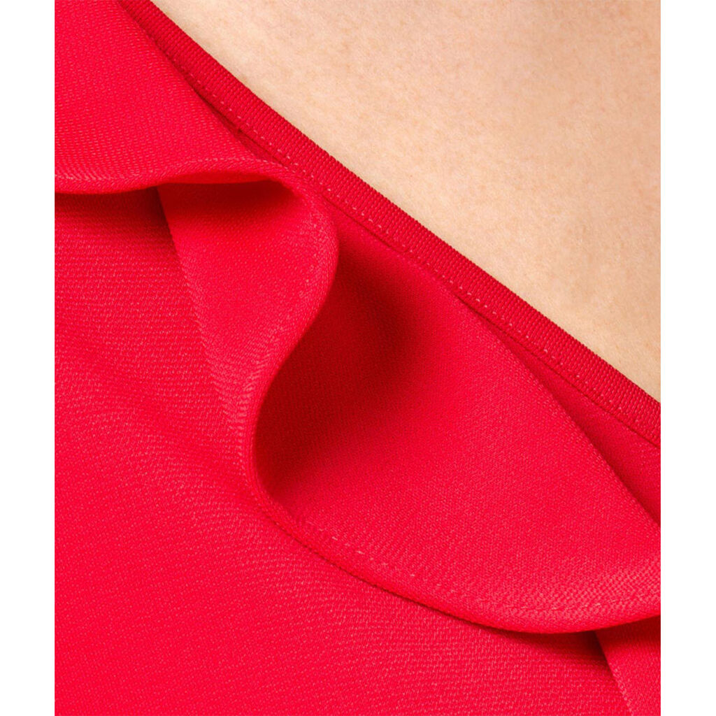 Matt Jersey Cap Sleeve Ruffle T-Top