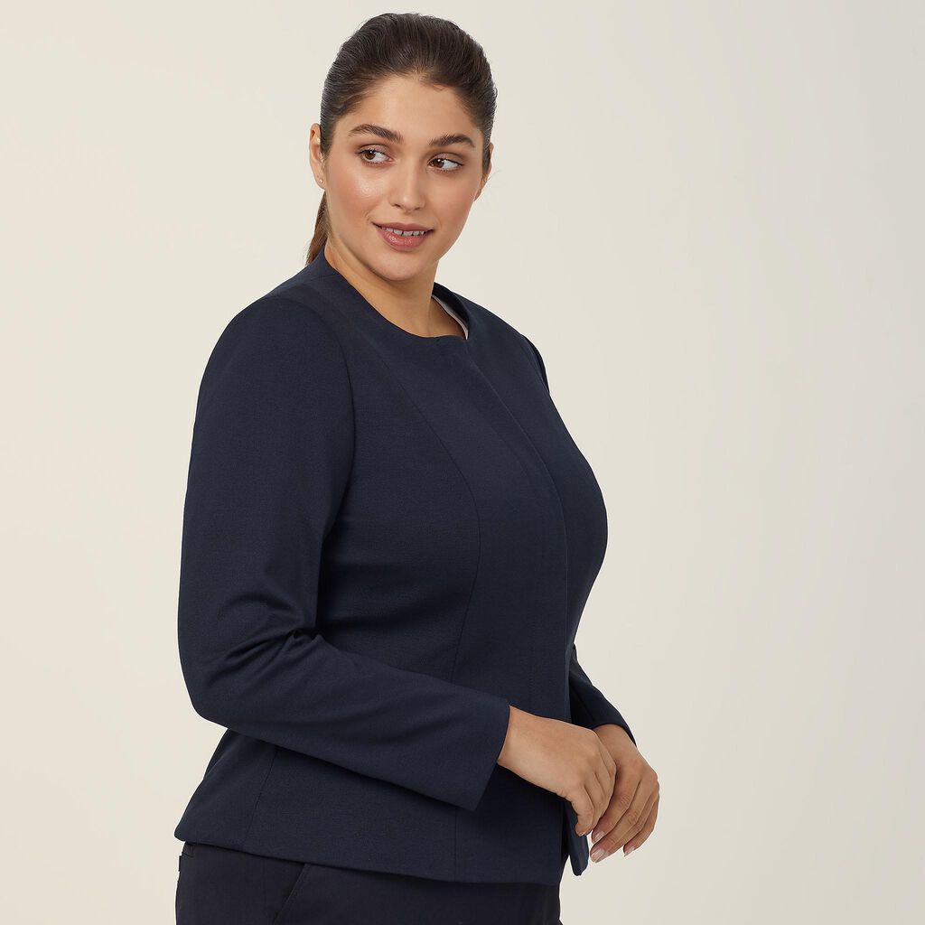 Ponte Knit Cropped Jacket