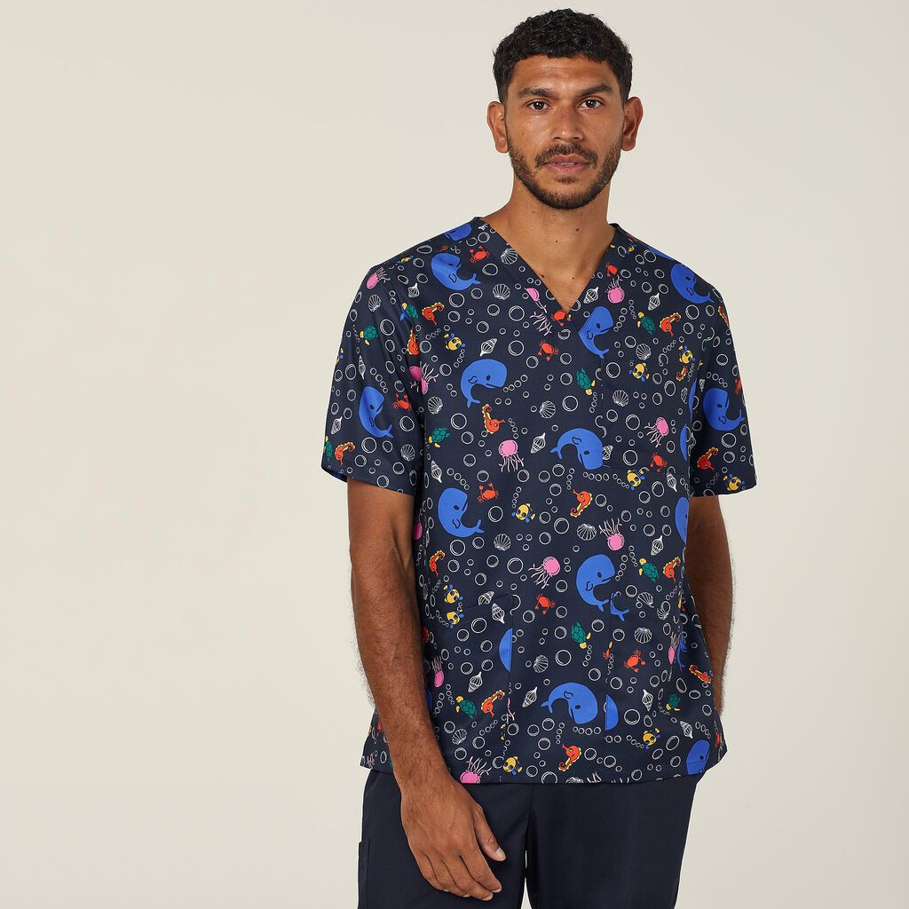 Under The Sea Scrub Top