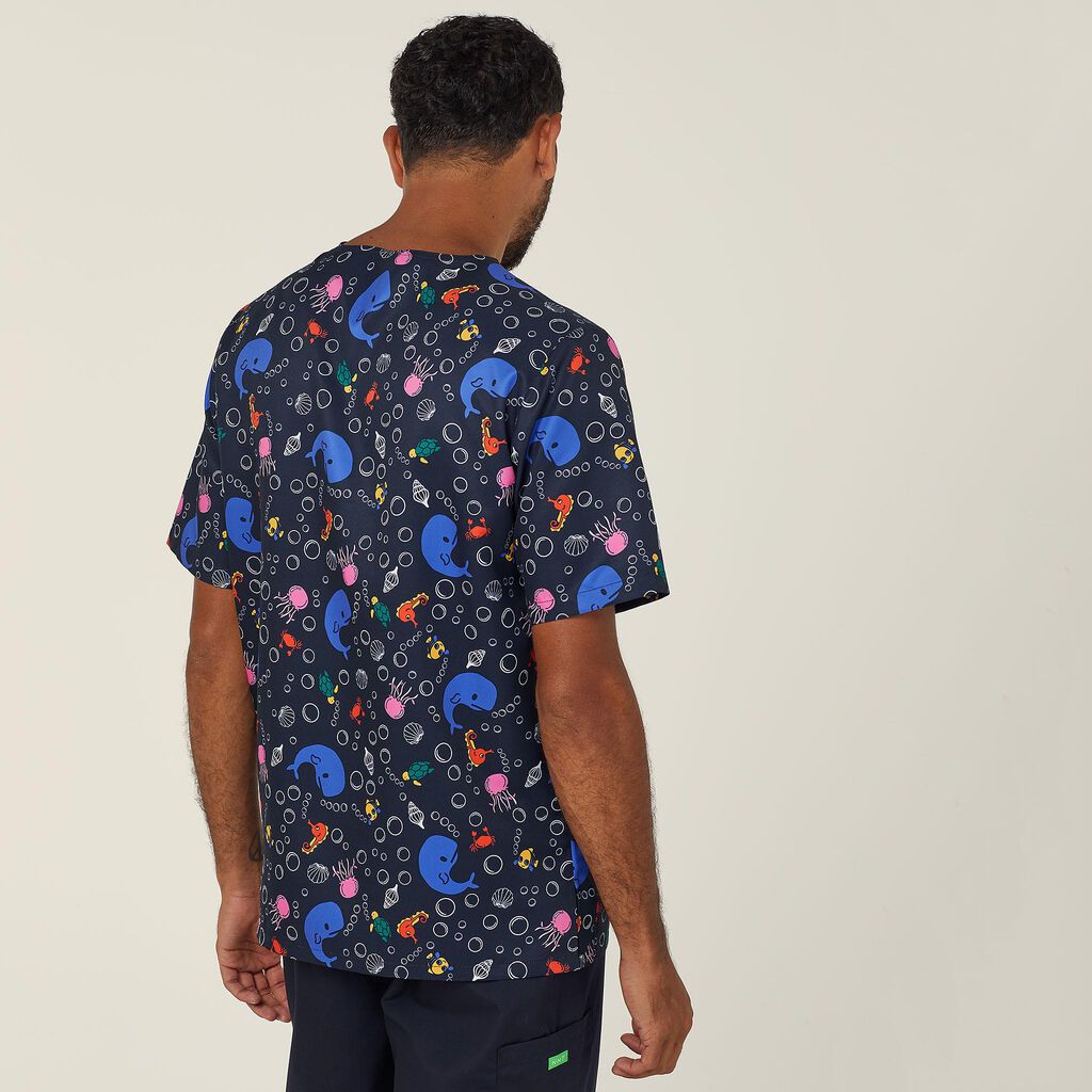 Under The Sea Scrub Top
