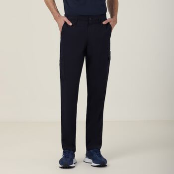 Poly Viscose Gaberdine Flex Waist Slim Pant