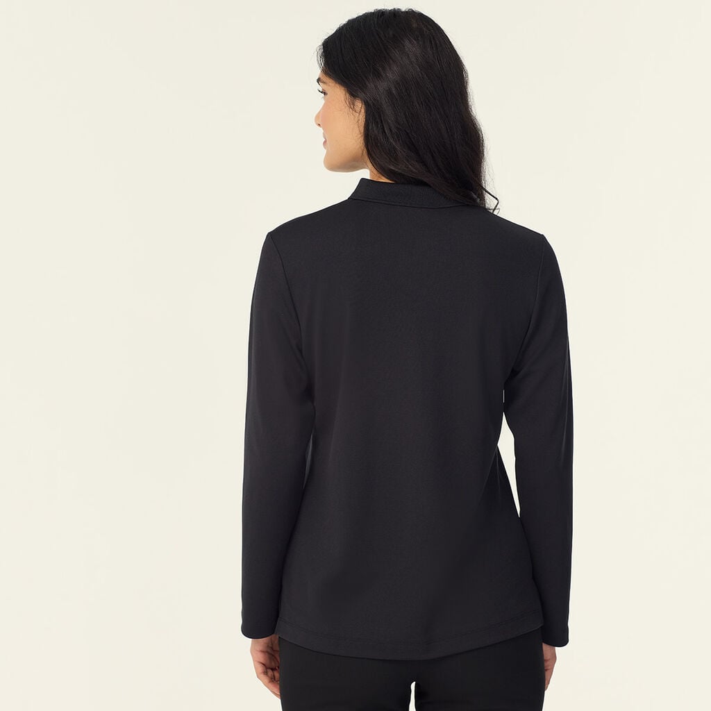 Antibacterial Polyface Long Sleeve Polo