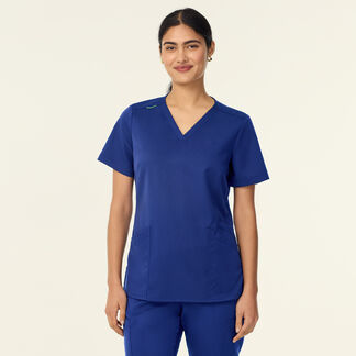Antibacterial Flex-Ease V Neck Scrub Top