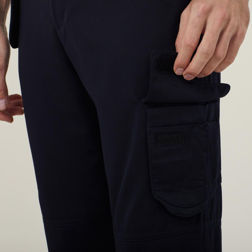 Poly Viscose Gaberdine Flex Waist Cargo Pant