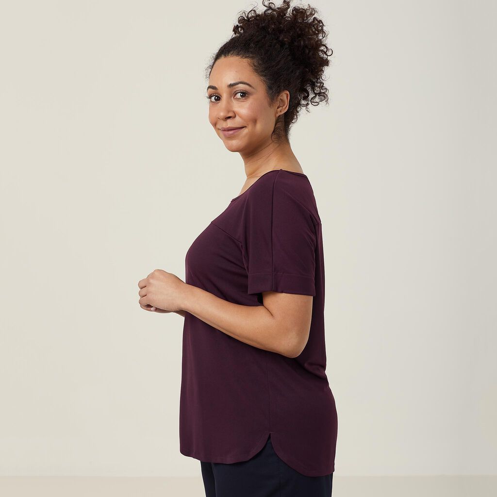Matt Jersey Boat Neck Top