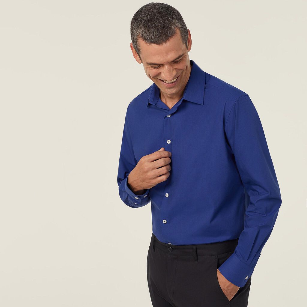 Poly Cotton End On End Long Sleeve Shirt