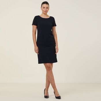 Crepe Stretch Short Sleeve Dress