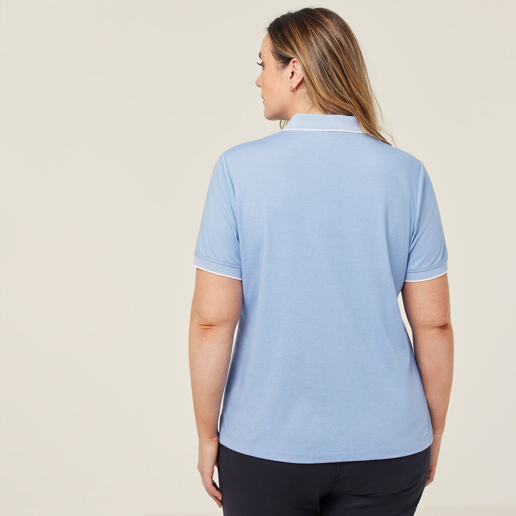 Textured Cotton Poly Short Sleeve Polo