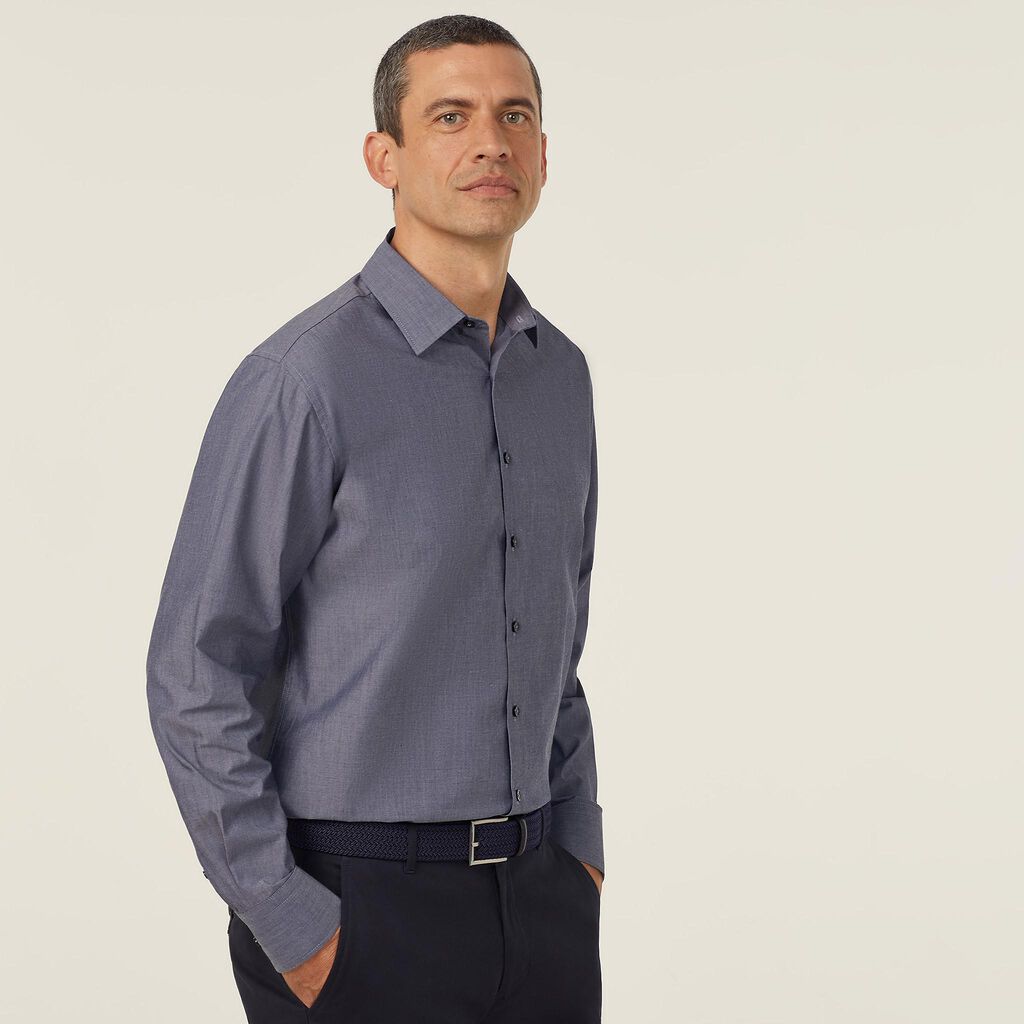 Poly Cotton End On End Long Sleeve Shirt