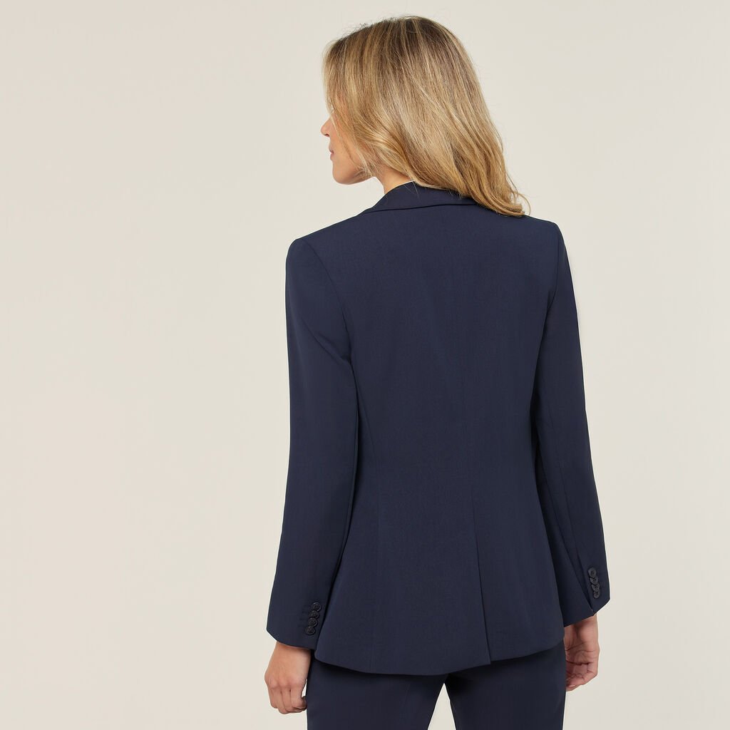Crepe Stretch Longline Jacket