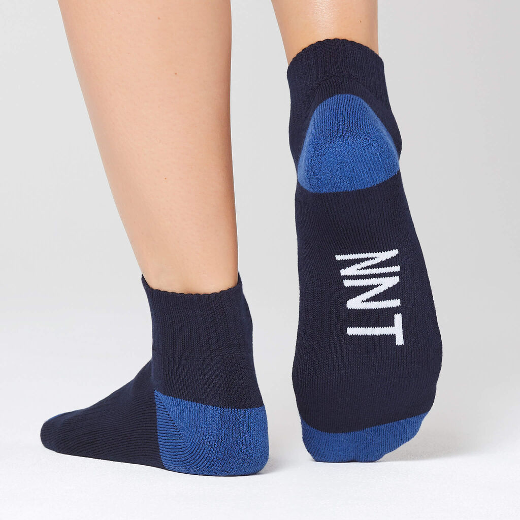 Bamboo Contrast Heel Sports Ankle Socks