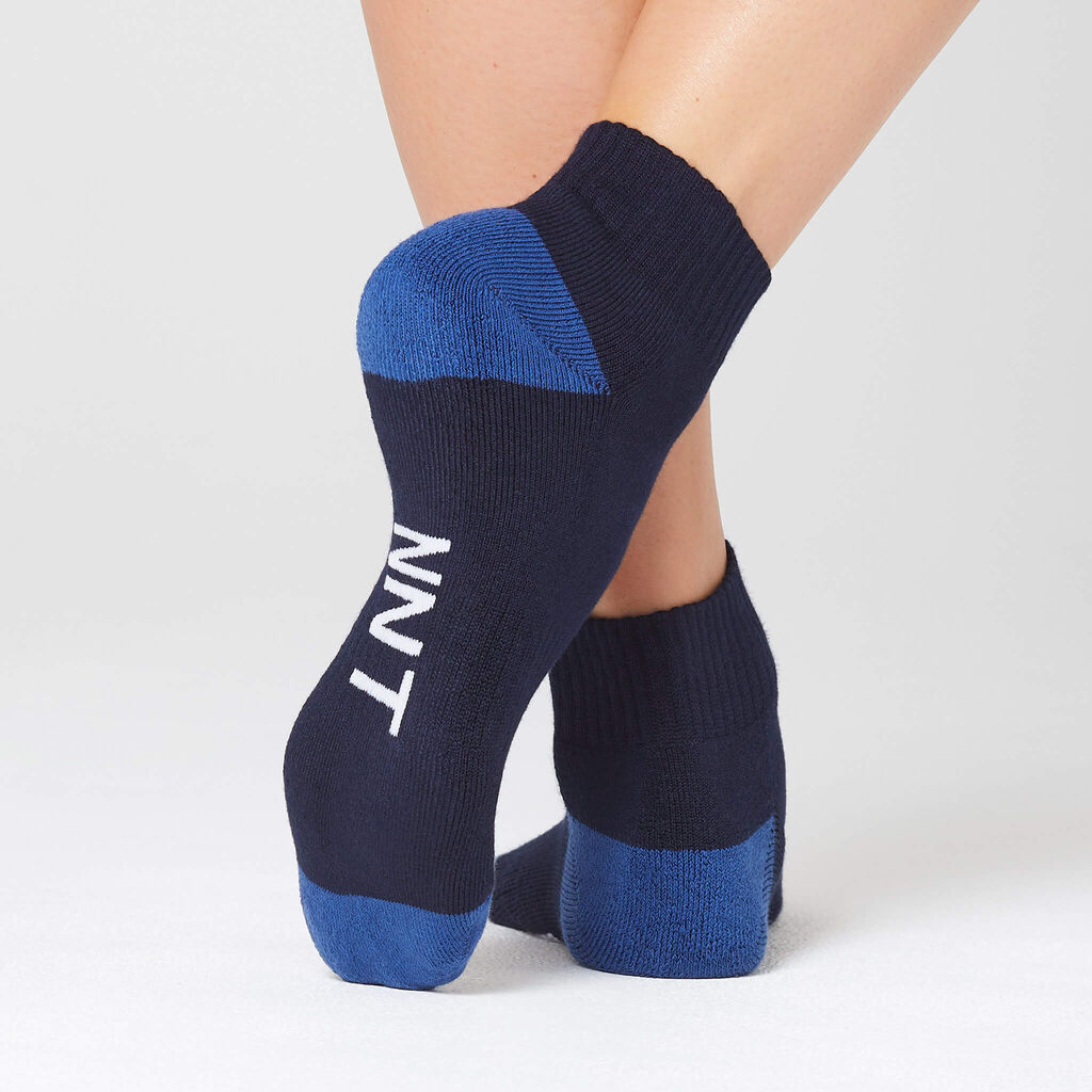 Bamboo Contrast Heel Sports Ankle Socks