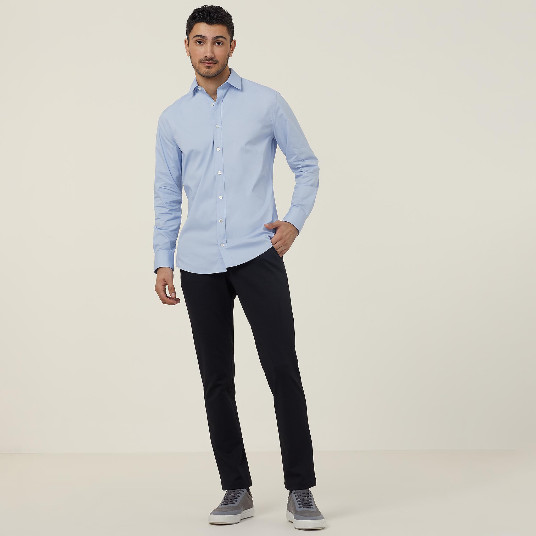 Avignon Stretch Long Sleeve Slim Shirt