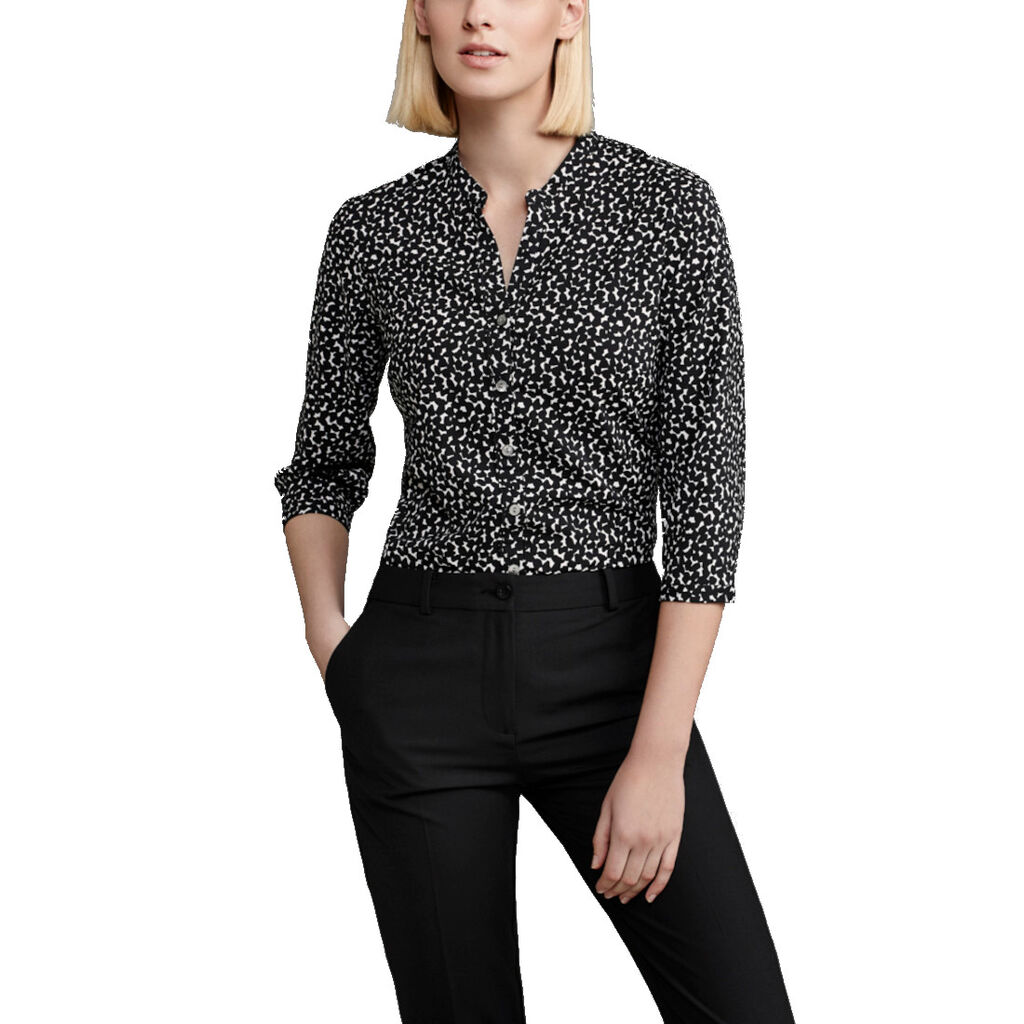 Pebble Print 3/4 Sleeve Blouse